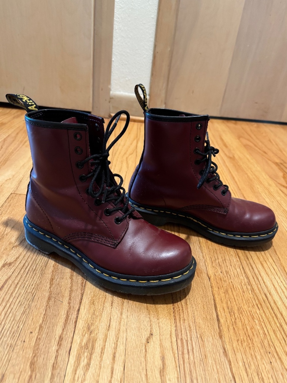 Dr. Martens 1460 Smooth Leather Lace Up Boots